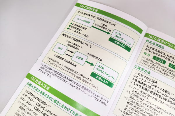 三井住友銀行カードローン契約の流れ